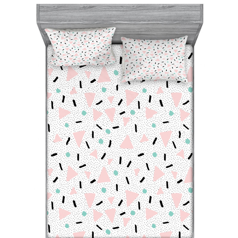 Microfiber Geometric Sheet Set