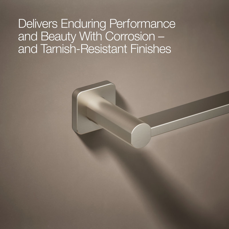Parallel Towel Bar, Vibrant Brushed Nickel, 18"W