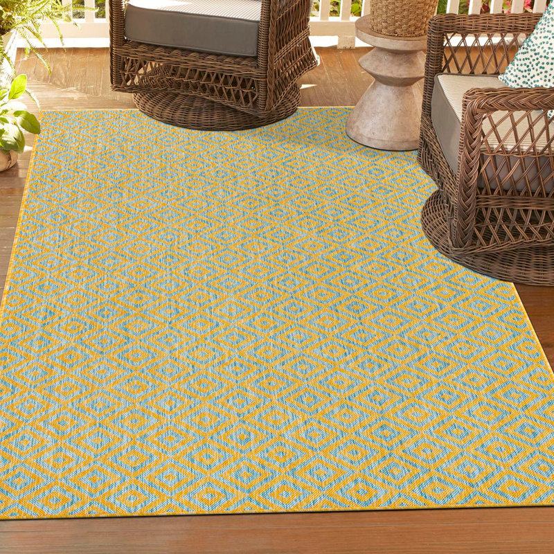 Tapis d'extérieur Jill Zarin Costa Rica, Rectangle 3 pi 1 po x 5 pi 3 po