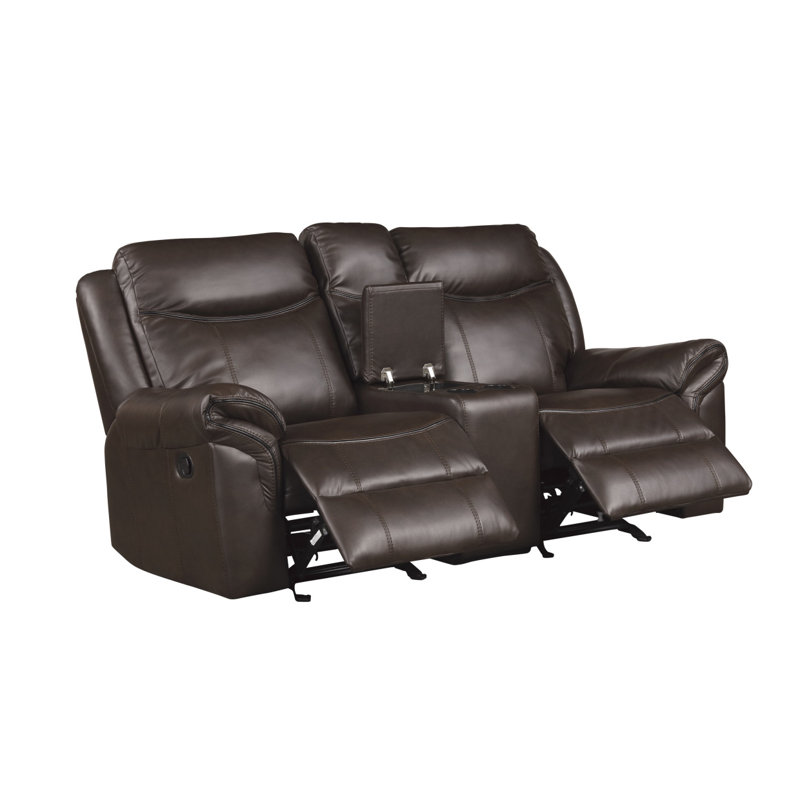 Causeuse inclinable 2 pièces Modern Canapé, Marron foncé