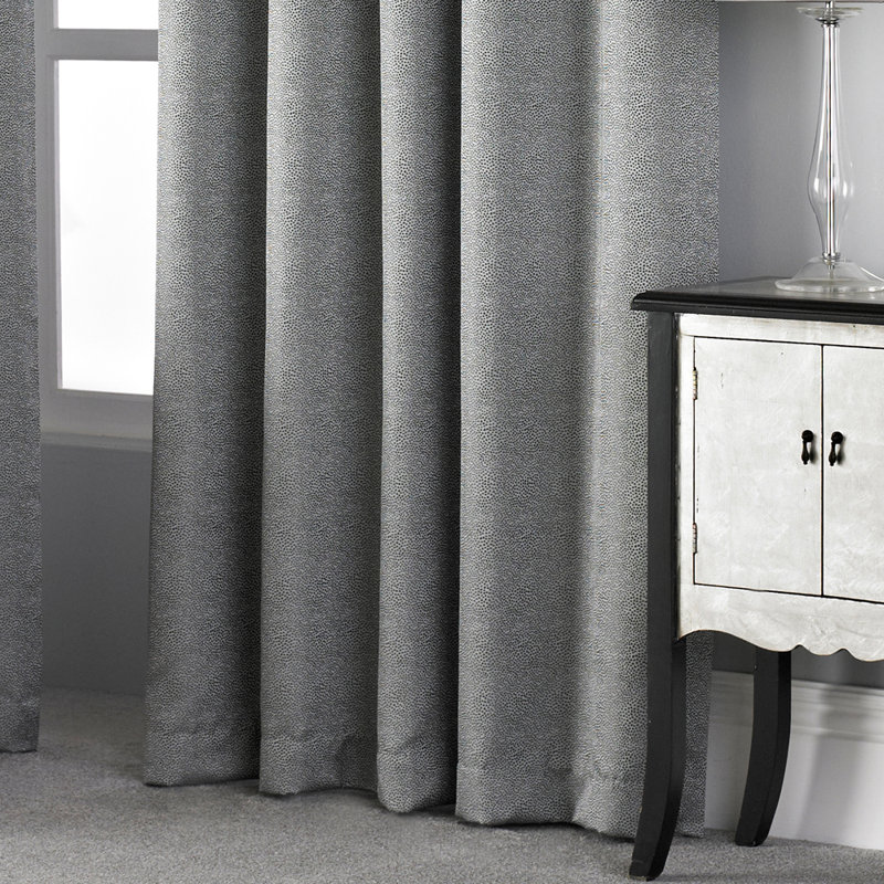 Room Darkening Curtain Pair, Grey, 229cm H x 229cm W