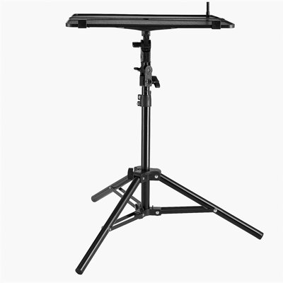 Projector Stand, Laptop Stand Tripod Adjustable Height from 26.97 to 63 in, Portable Projector Tripod Stand with Tray & Gooseneck Phone Holder, for Outdoor Movies, Home, Office, Stage or Studio