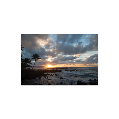 «Scenic View of Beach Pendant Sunset, Hawaii, USA I» par Panoramic Images - Reproduction de photo sur toile