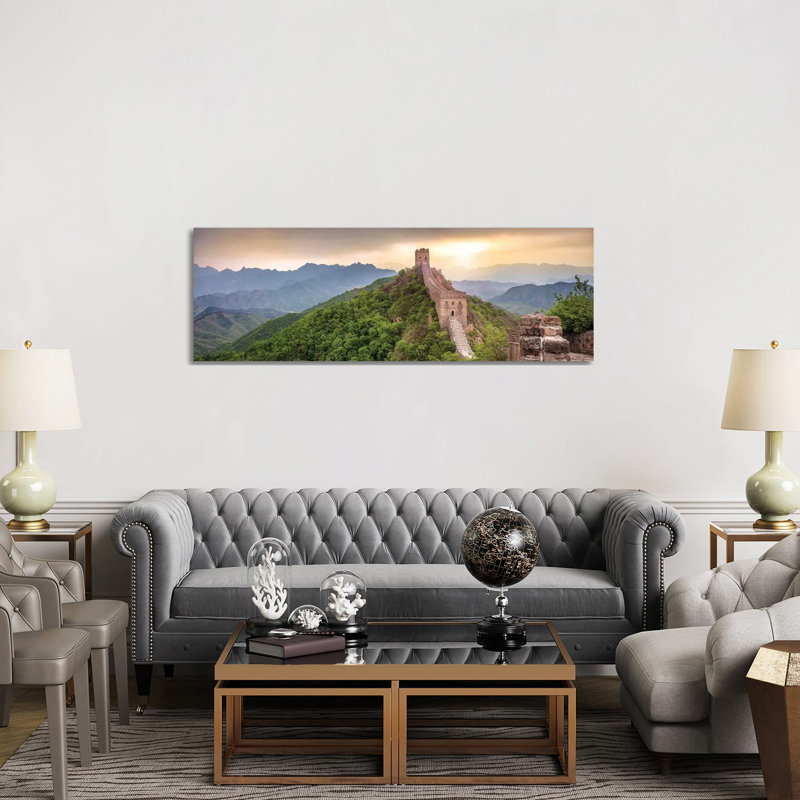 Great Wall Of China Near Jinshanling by Jan Becke - Wrapped Canvas Panoramic Gallery-Wrapped Canvas Giclée