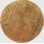 Antique Floral Chinese Art Deco Round Rug in Soft Coral