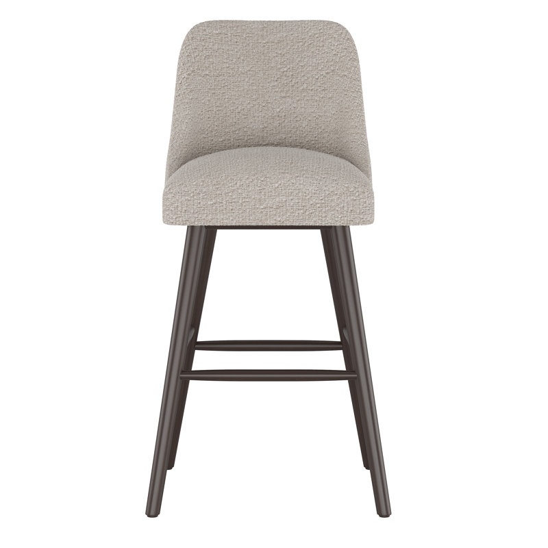 Tabouret Gallie, Tabouret de bar (siège d'une hauteur de 31 po), Bois naturel, Boucle éléphant classique