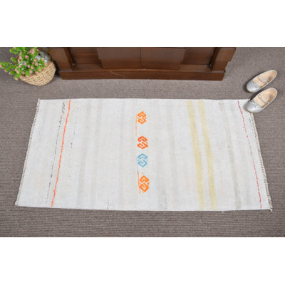 Tapis d'entrée antique en kilim turc antique