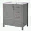 Ensemble de meuble-lavabo de salle de bain avec lavabo avec porte à fermeture en douceur, 3 tiroirs à fermeture en douceur et plateau amovible-332476228
