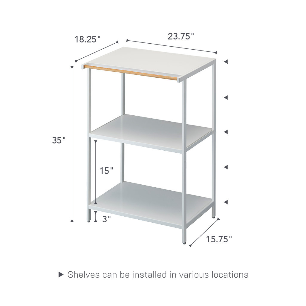 Yamazaki Home Storage Rack, White