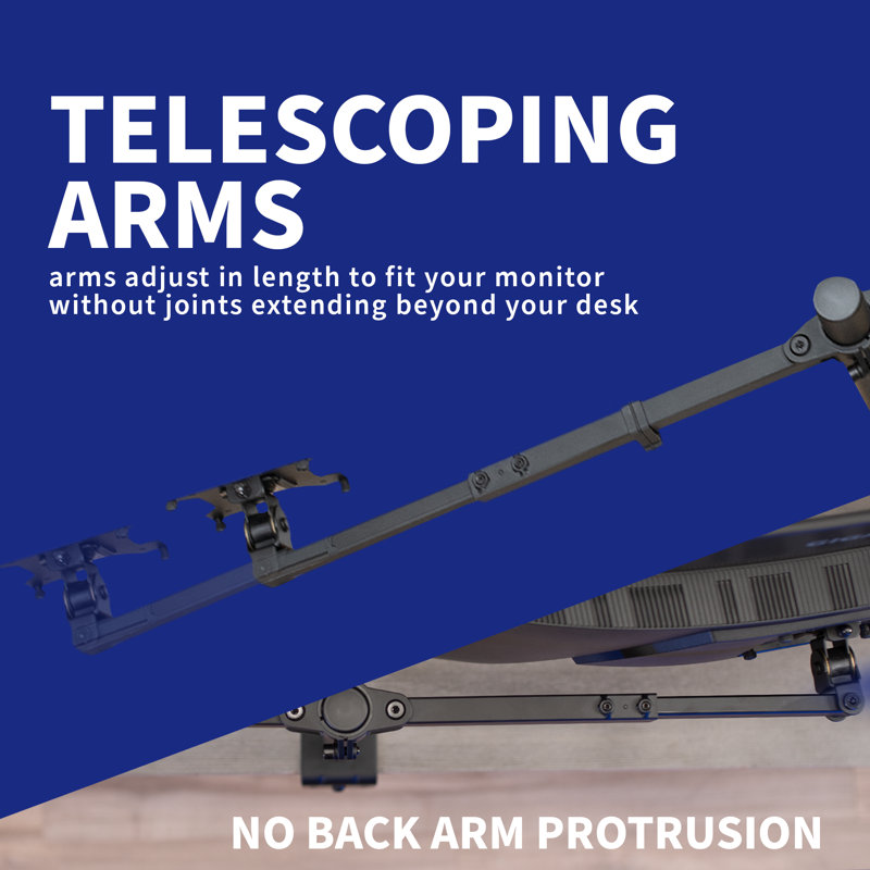Dual Monitor 27" Array Desk Mount