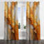 Rideau occultant traditionnel avec œillets Ries Gold and White Geode Lava IV - 1 panneau-953662942-953962903