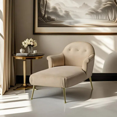 Chaise longue simple et confortable