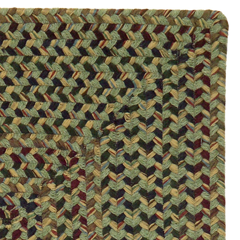 Tapis réversible en laine mélangée Nisan - vert, Rectangle 5 pi x 8 pi