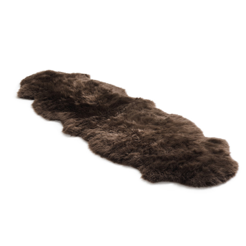 Solid Colour Sheepskin Shag 60cm X 180cm Area Rug