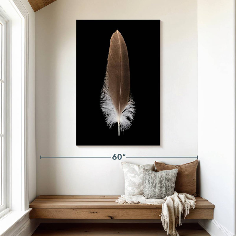 Kerner Eagle's Brown Feather, 48" H x 32" W