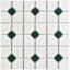 Carreau de mosaïque en porcelaine nid d'abeille pour mur et plancher 11 po x 11 po Oxford-36595297