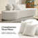 Nerio Modern 94" Compressed High-density Foam Sofa With 2 Pillow and No Assembly Needed