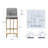 Marcelena Upholstered Counter Stool with Metal Frame-322282510