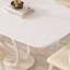 Table de salle à manger en acier au carbone fritté blanc-1071138632