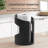 Wooden Paper Towel Holder with Negative Space Design for Kitchen and Table Decor, Anti Skid Base, Eco Friendly Mango Wood & Metal Rod - Black / Black-665833094-665833095