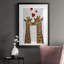 20_Giraffe Love, reproduction encadrée de qualité supérieure - prête à être accrochée-210778104-210778106