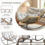Chaise berçante d'extérieur surdimensionnée Papasan-2101134294