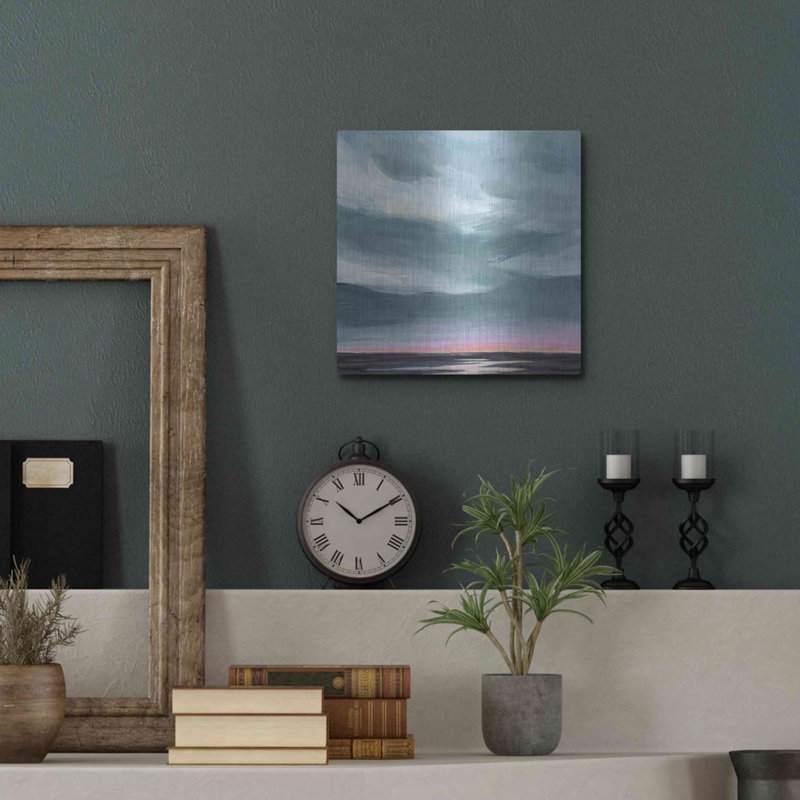 «Amethyst Marsh I» par Grace Popp, Walart en métal, H 12 po x l 12 po