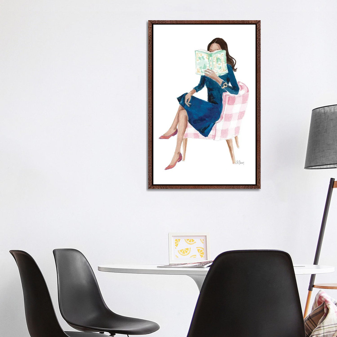 Pink Chair von Style Of Brush - Gallery-Wrapped Canvas Giclée