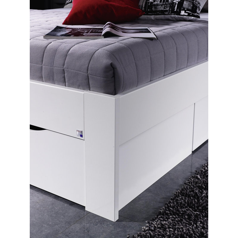 Alvara European Double (140x200cm) Bed Frame, Alpine white