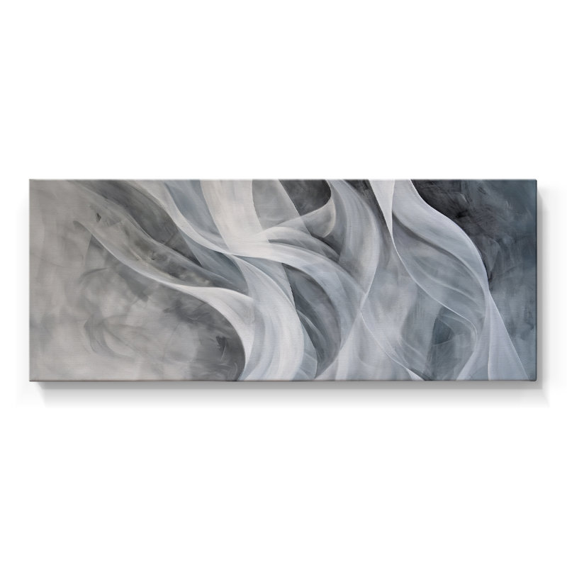 Toile tendue abstraite Seris 6 # II-Wide Gallery, H 12 po x l 30 po