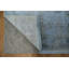 Tapis bleu et gris de style rétro avec motif délavé complexe 5 x 8