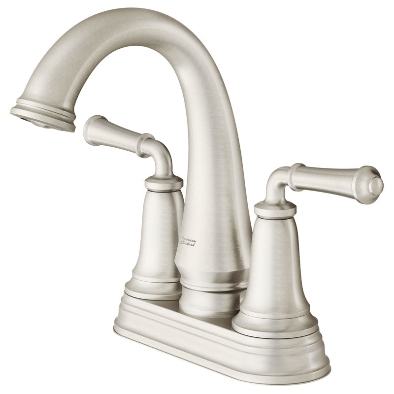 Delancey 2-handle Bathroom Faucet with Drain Assembly, Brushed Nickel, Without Hot/Cold Indicator