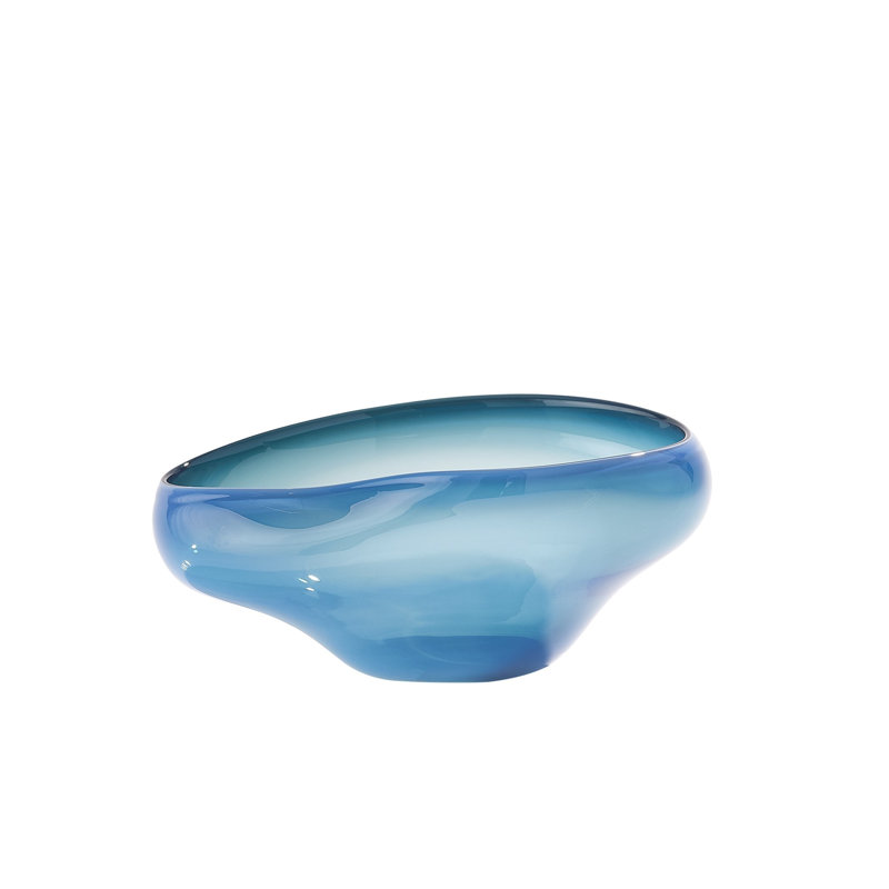 Harmony Bowl, 5.5" H x 13.25" W x 8.25" D, Cloudy/Dark Blue