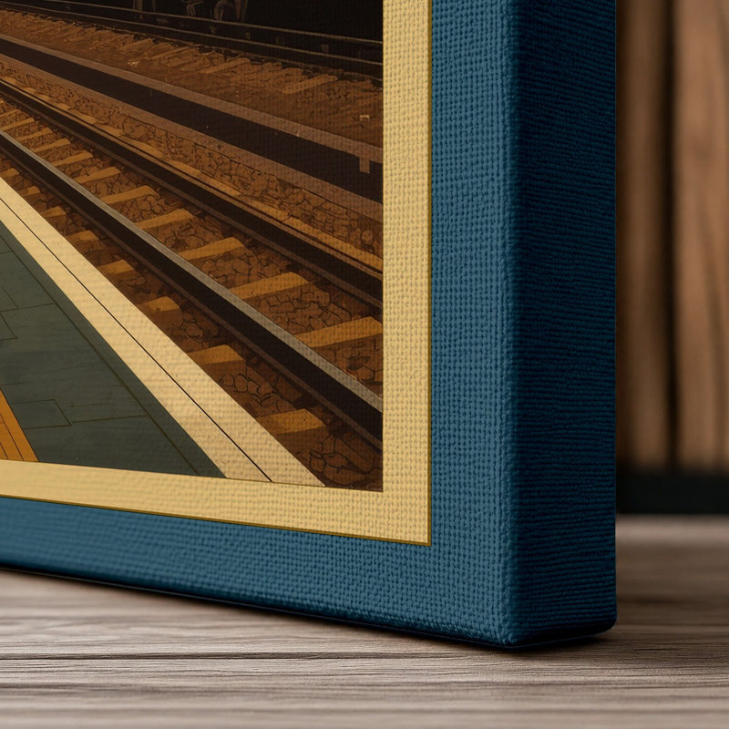 Print, 30x20 - 76.2 x 50.8 cm, Teal Border