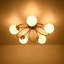 Plafonnier semi-encastré 5 lumières Mid-Century Ellipse
