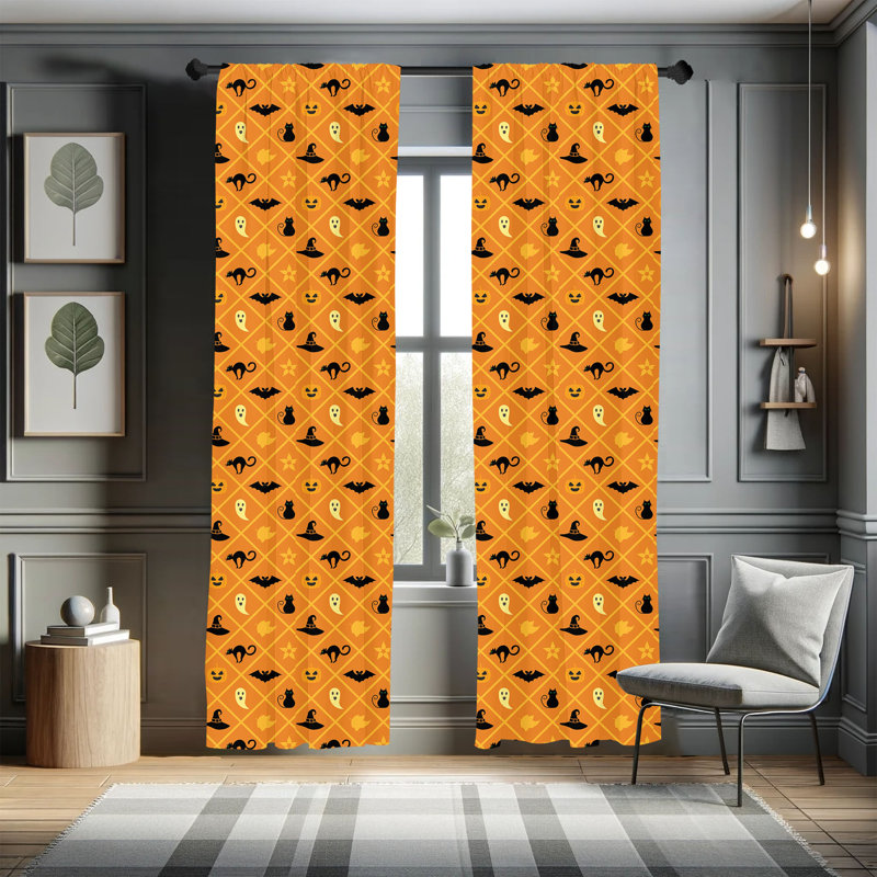 Ghost Semi-Sheer Rod Pocket Curtain Panels, 28" x 84"