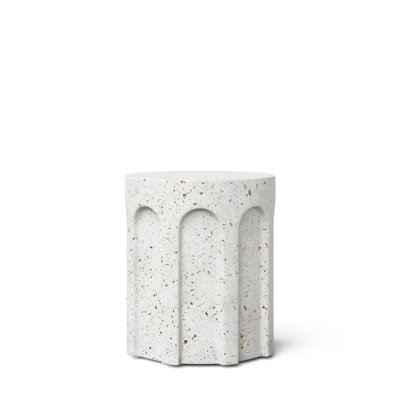Mikah Concrete Accent Stool