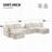 Modular Sectional Sofa with Movable Storage Ottoman and Console-1894753439
