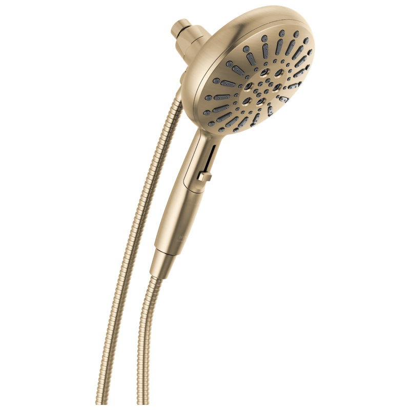 SureDock 7-Spray Magnetic Shower Head, High Pressure Handheld Shower Head, Hand Shower with Hose, Lumicoat Champagne Bronze