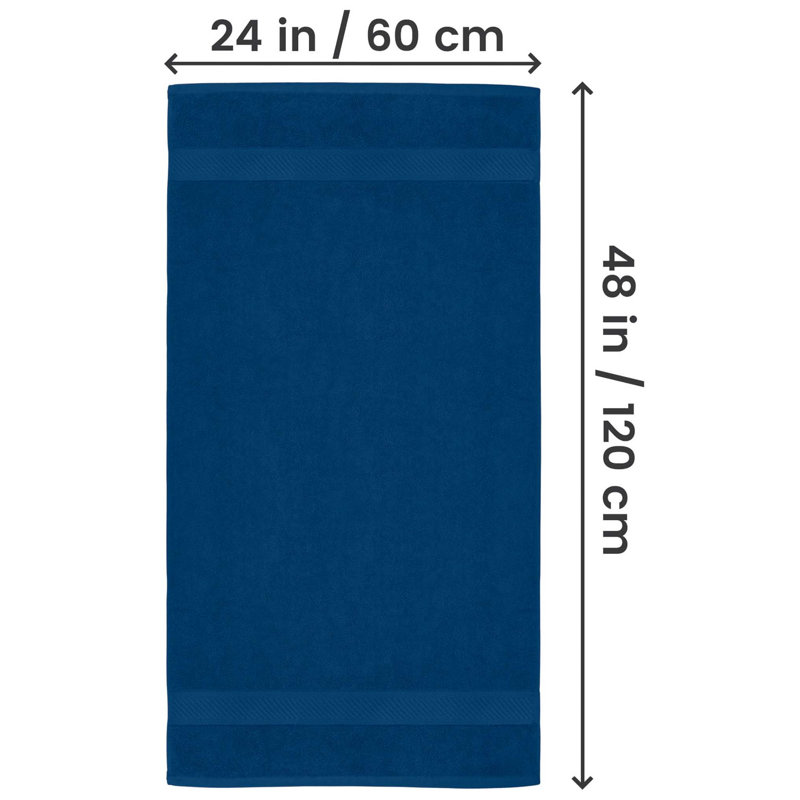 100% Cotton Bath Towel, Navy