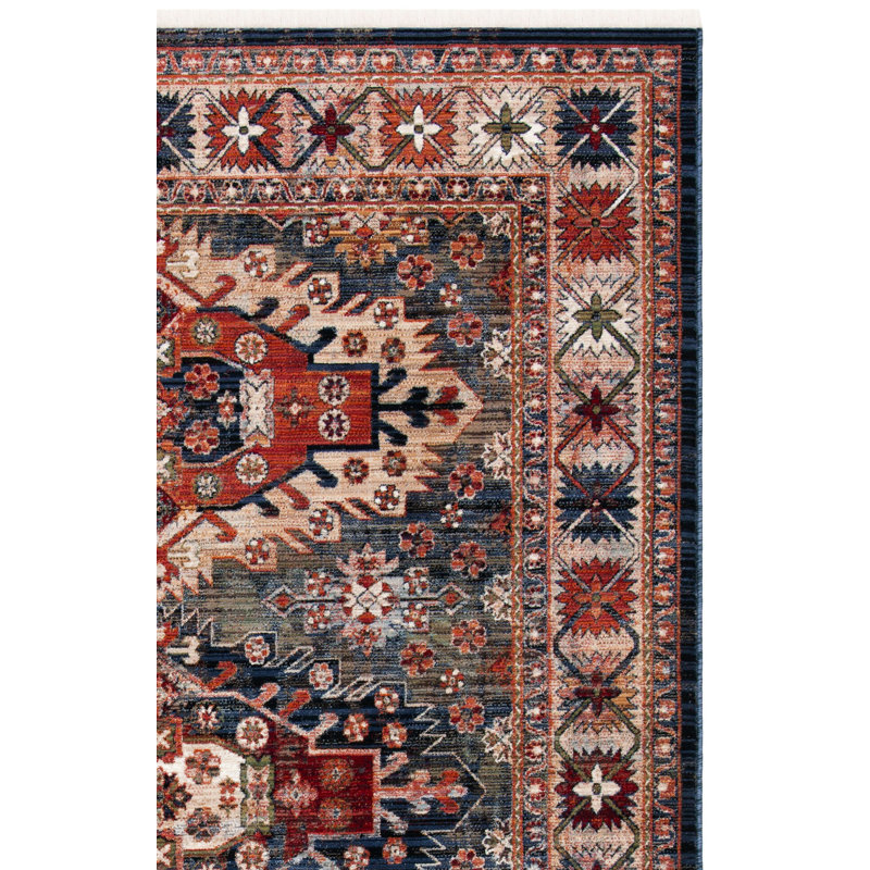 Kiernan 300 Performance Oriental Rug, Square 6'7"