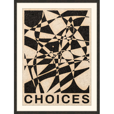 Choices 1 Framed Print