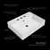 Whitehaus Collection 24" Rectangular Wall Mount Basin With Faucet Drilling Options And Overflow