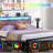 Full/Queen Size Bed Frame With Storage Drawers, USB Charging Station, LED Headboard, And Metal Support Legs, In Brown Finish-244640845