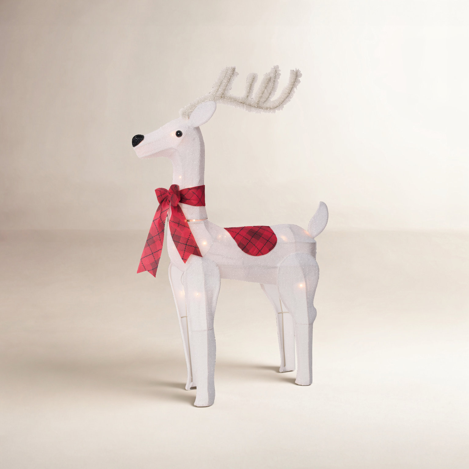 Season's Designs 2.5' Lighted White Reindeer