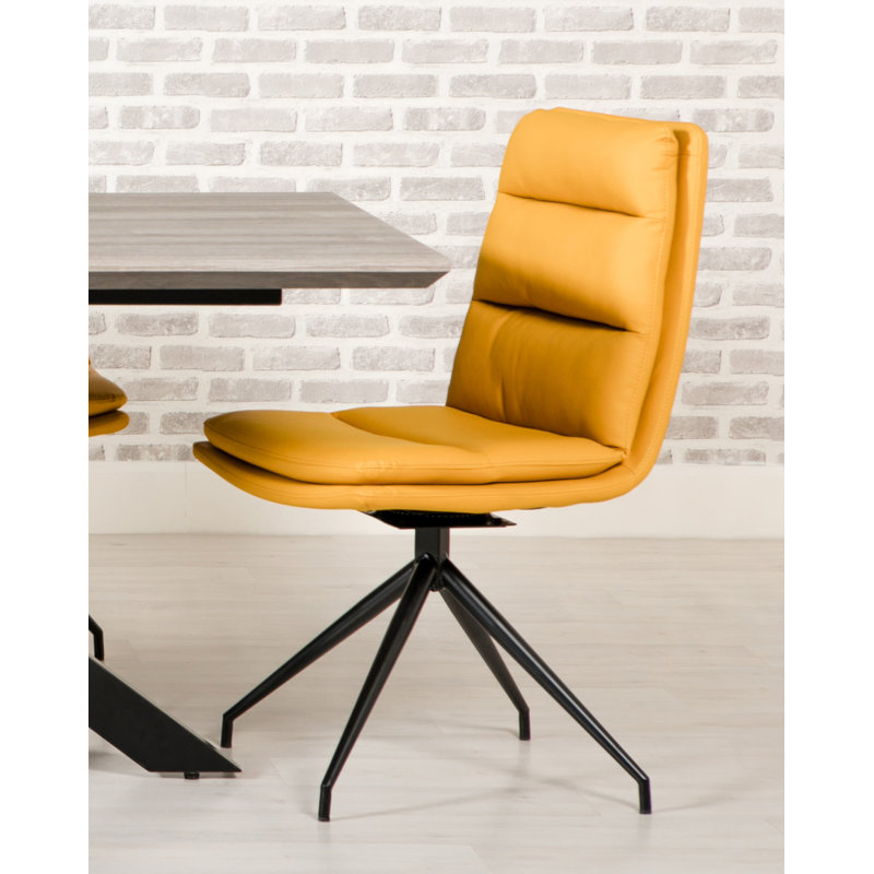 Tarboro 49cm H Side Chair, Ochre, Black