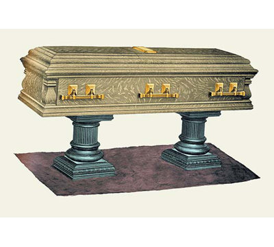 Cut Top Casket - Unframed Graphic Art