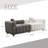 84" Modern Velvet Upholstered Sofa with Low Backrest, 3-Seater Couch-222544946