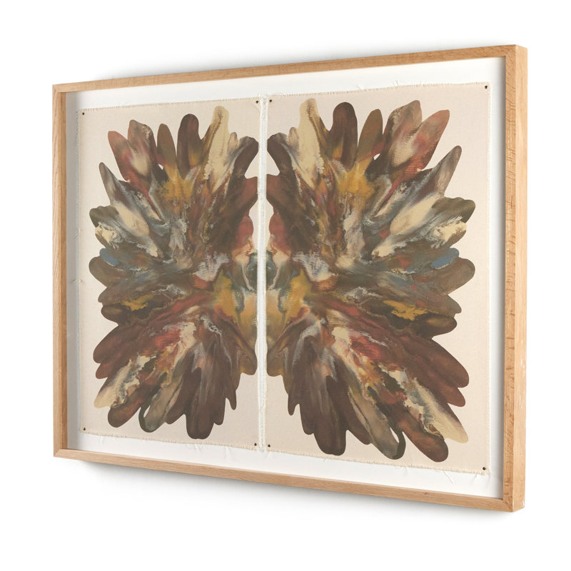Rorschach Earth Painting by Orfeo Quagliata, 48" H x 36" W