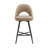 Etna Swivel Upholstered Counter Stool with Metal Frame-916160058-916160059